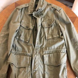 J. Crew Military olive green field jacket M